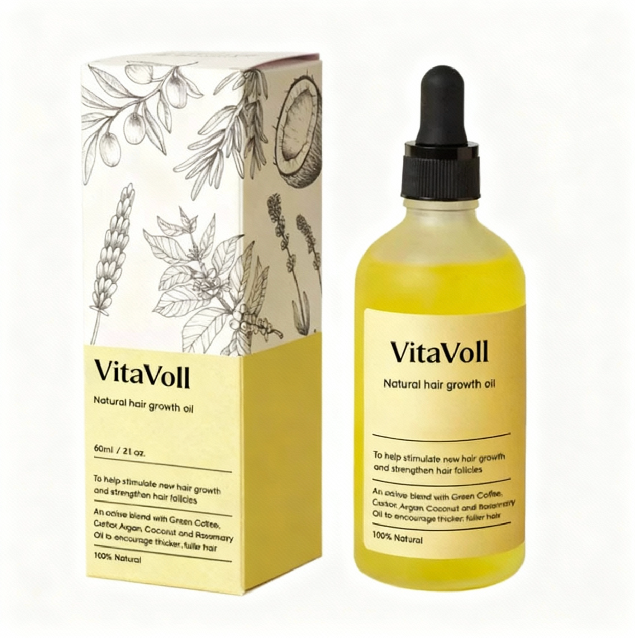 Vitavoll™ 100% Vegan Hair Repair & Growth Oil